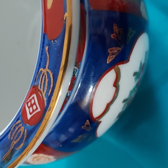 VINTAGE Gold Imari Porcelain  Bowl/Vase - Picture 7 of 8